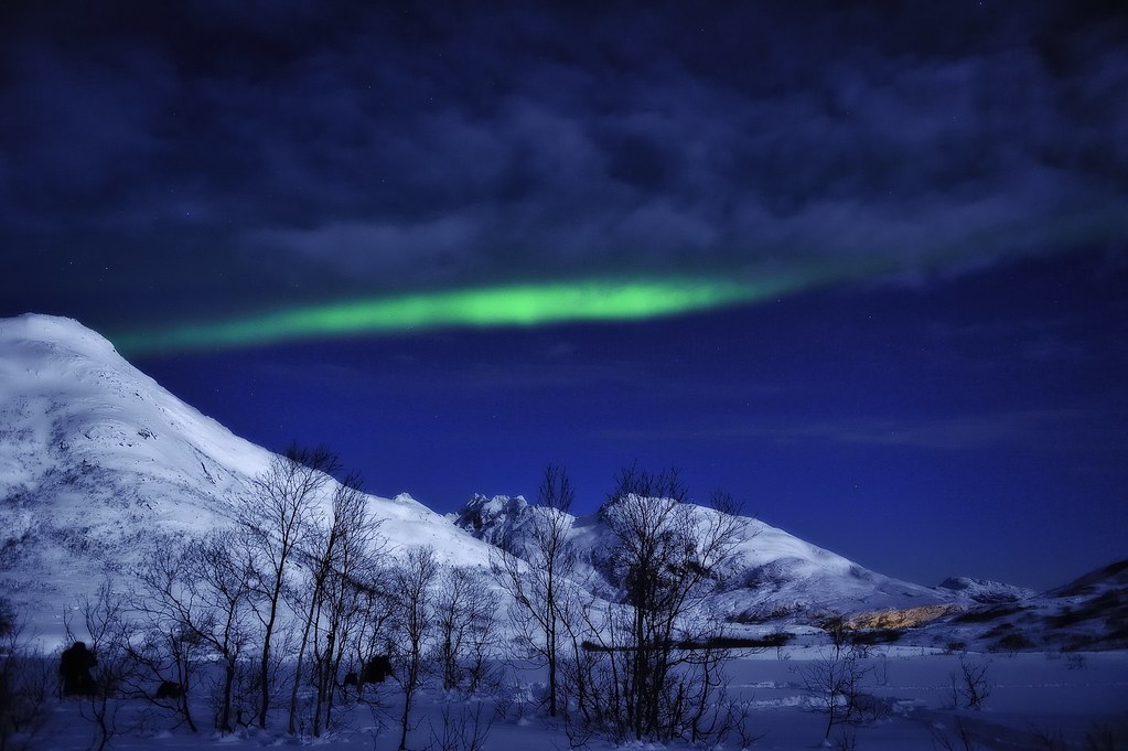 The northern lights over Norway