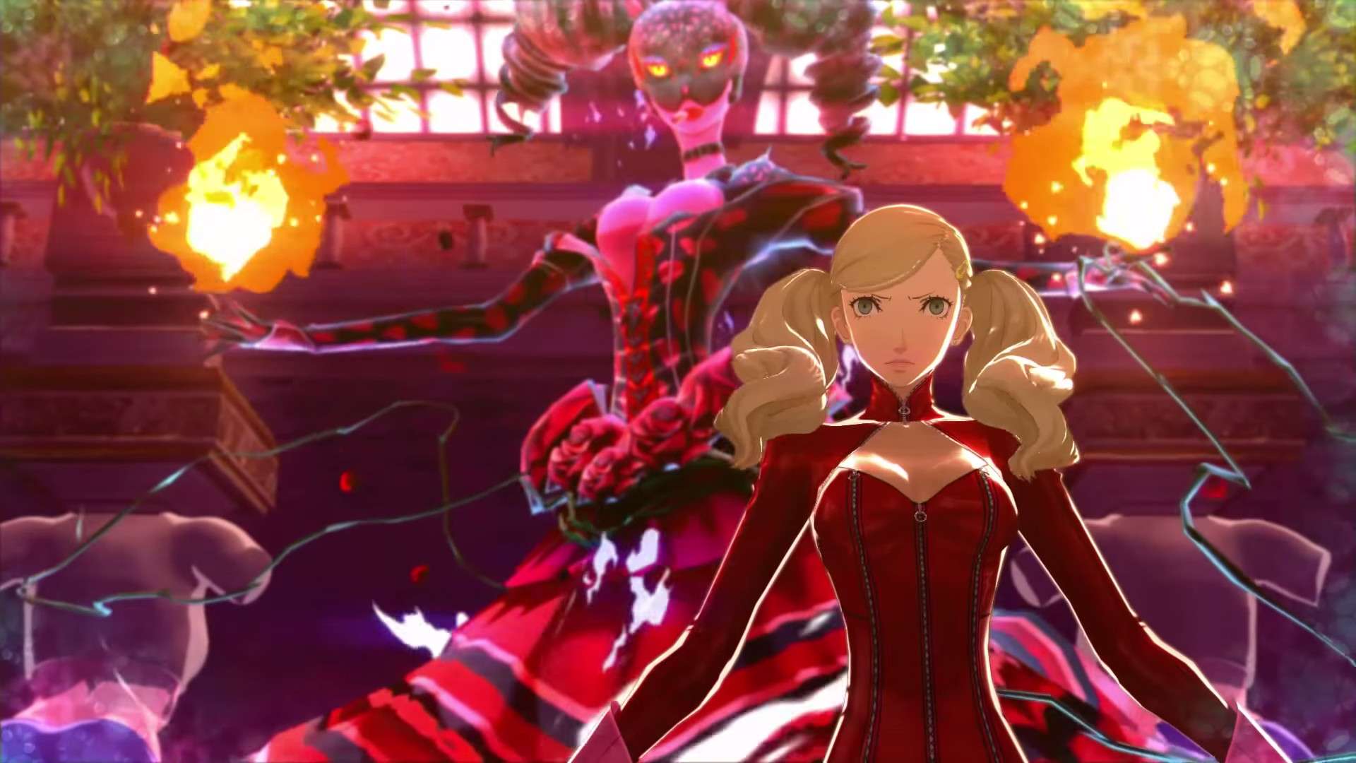Panther with her Persona, Carmen, behind her.