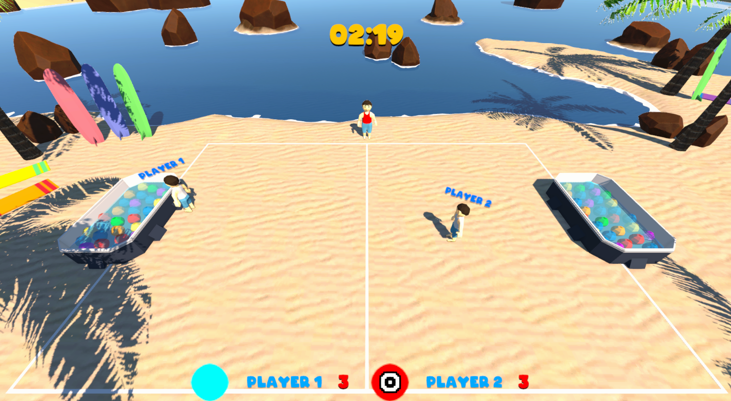 Screenshot of splashball