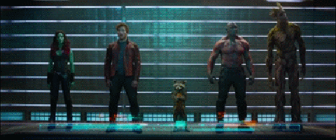 Guardians of the Galaxy Line Up Scene